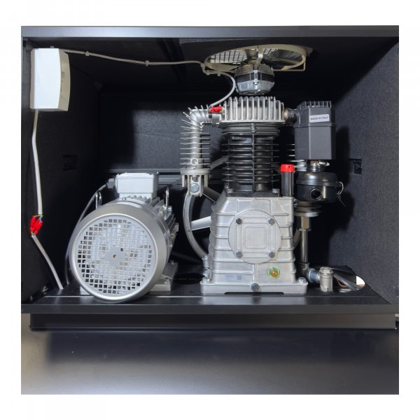 Werkstatt-Kompressor SILENT (69dBA) 5,5 kW, 500 L. Kessel, 850 l/min, 11 Bar